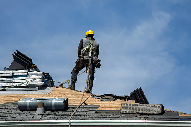 Professional Gutter Installation technician working in Lexington, NE